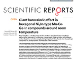 Giant barocaloric effect in hexagonal Ni2In-type Mn-Co-Ge-In compounds around room temperature